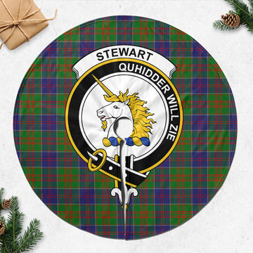 Stewart of Appin Hunting Modern Tartan Christmas Tree Skirt with Family Crest