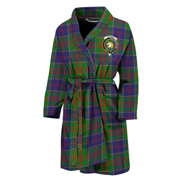 Stewart of Appin Hunting Modern Tartan Bathrobe with Family Crest