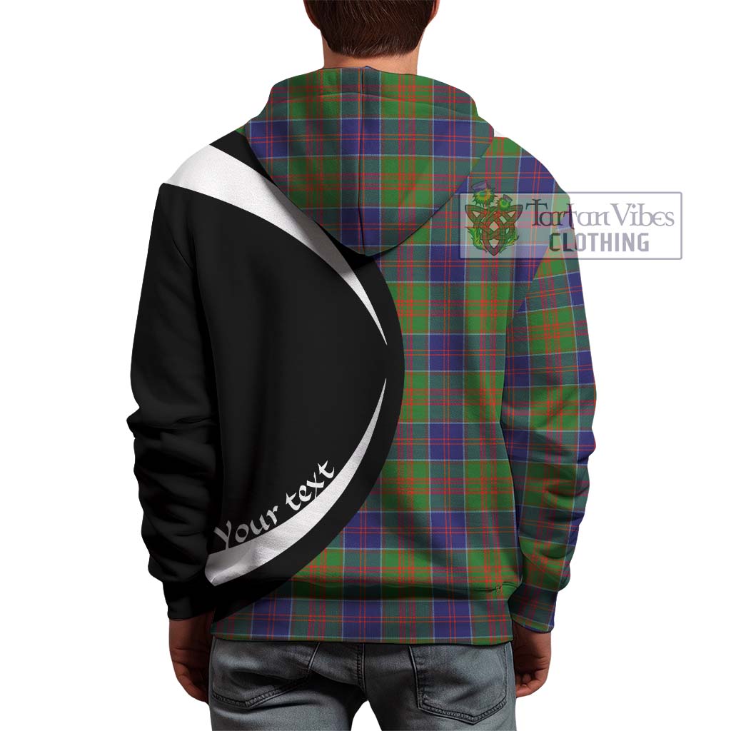 Stewart of Appin Hunting Modern Tartan Hoodie with Family Crest Circle Style - Tartan Vibes Clothing