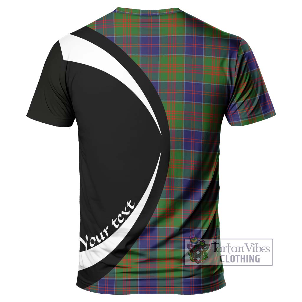 Tartan Vibes Clothing Stewart of Appin Hunting Modern Tartan T-Shirt with Family Crest Circle Style