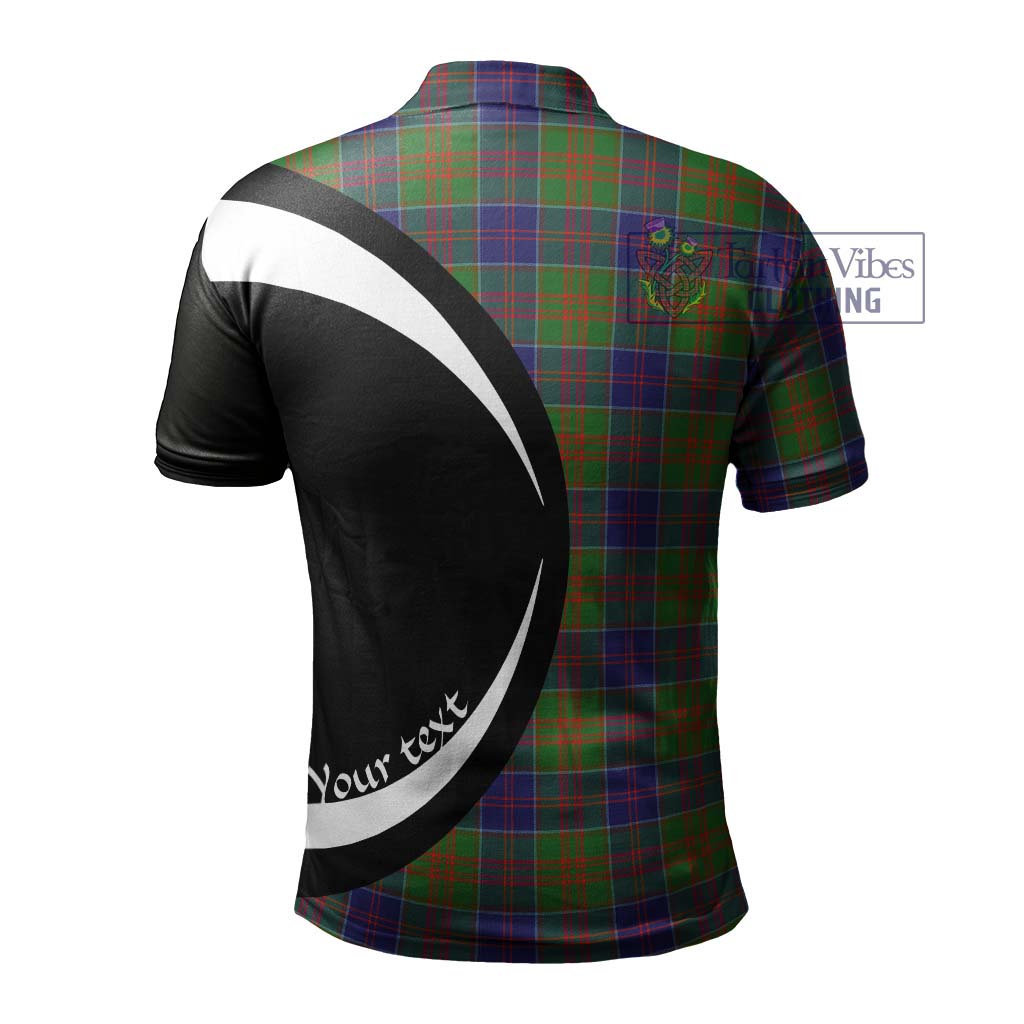 Stewart of Appin Hunting Modern Tartan Men's Polo Shirt with Family Crest Circle Style - Tartan Vibes Clothing