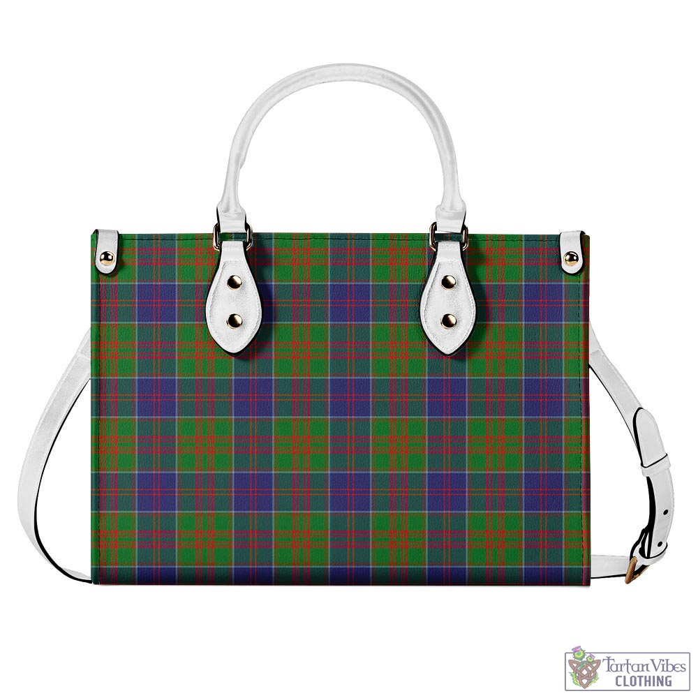 Tartan Vibes Clothing Stewart of Appin Hunting Modern Tartan Luxury Leather Handbags