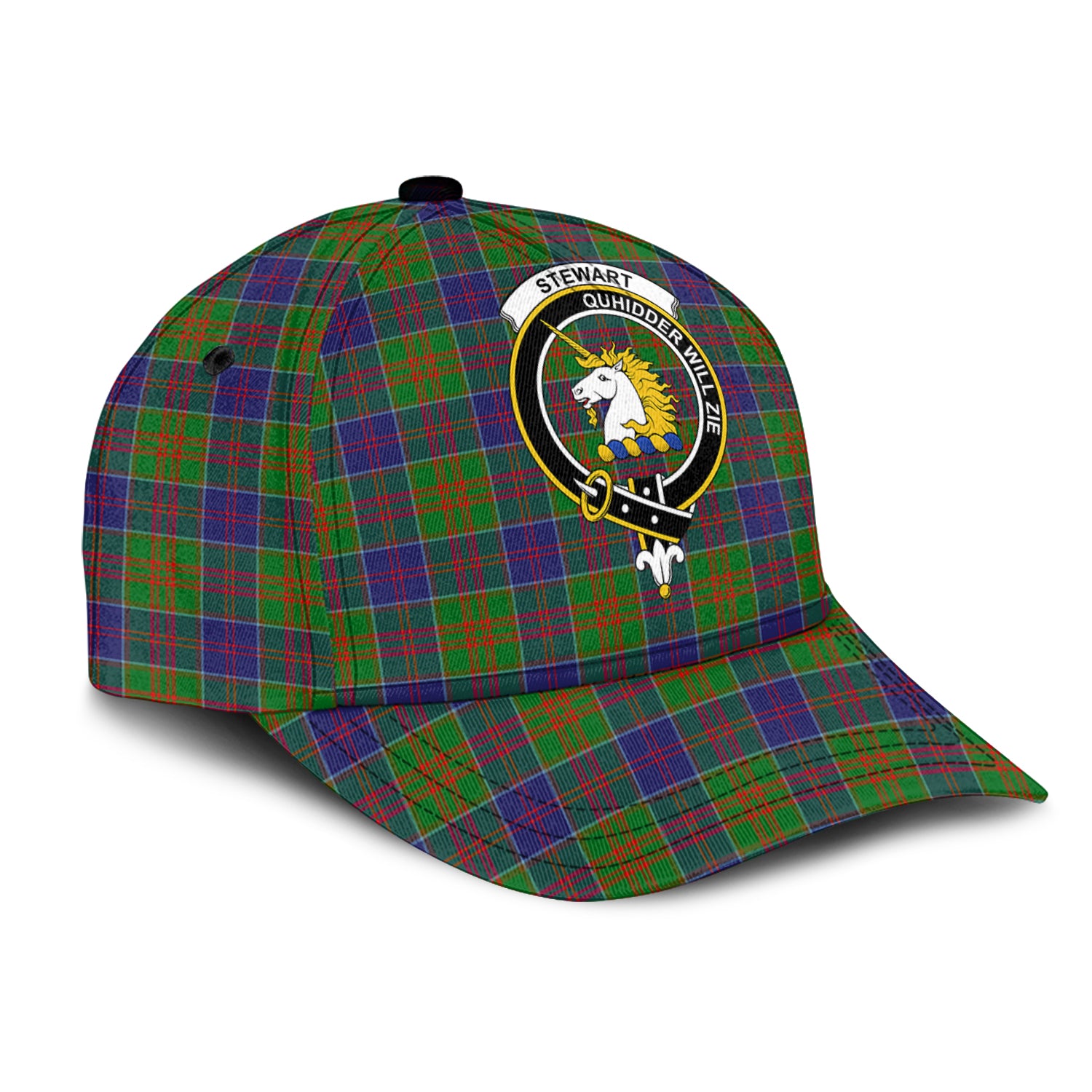 Stewart of Appin Hunting Modern Tartan Classic Cap with Family Crest - Tartan Vibes Clothing