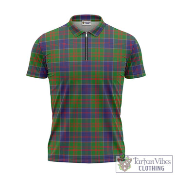 Stewart of Appin Hunting Modern Tartan Zipper Polo Shirt