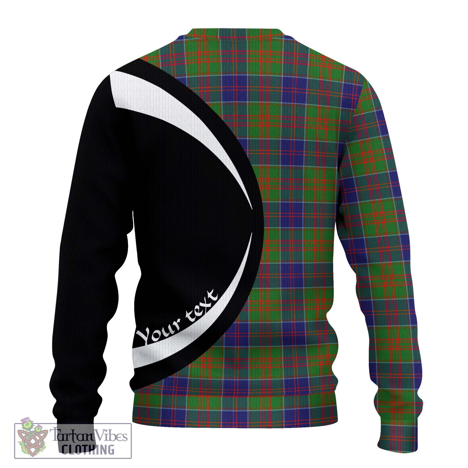 Stewart of Appin Hunting Modern Tartan Knitted Sweater with Family Crest Circle Style - Tartan Vibes Clothing