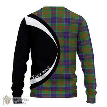 Stewart of Appin Hunting Modern Tartan Ugly Sweater with Family Crest Circle Style