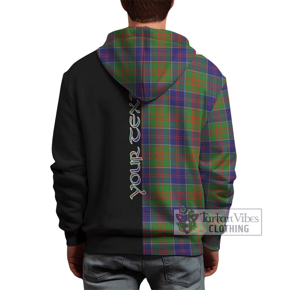 Stewart of Appin Hunting Modern Tartan Hoodie with Family Crest and Half Of Me Style - Tartanvibesclothing Shop