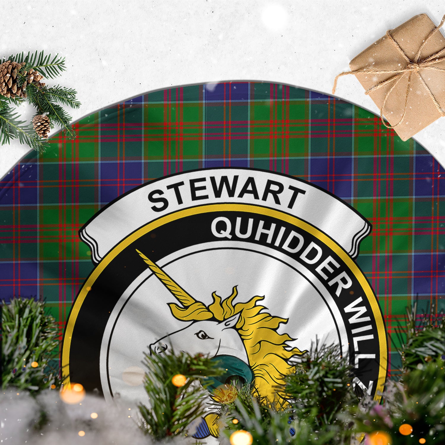 stewart-of-appin-hunting-modern-tartan-christmas-tree-skirt-with-family-crest