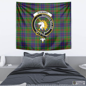 Stewart of Appin Hunting Modern Tartan Tapestry Wall Hanging and Home Decor for Room with Family Crest