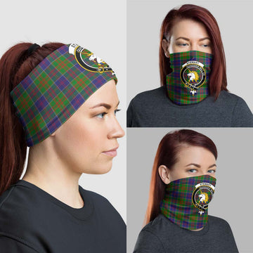 Stewart of Appin Hunting Modern Tartan Neck Gaiters, Tartan Bandanas, Tartan Head Band with Family Crest