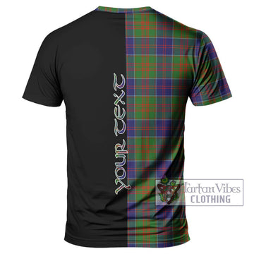 Stewart of Appin Hunting Modern Tartan T-Shirt with Family Crest and Half Of Me Style