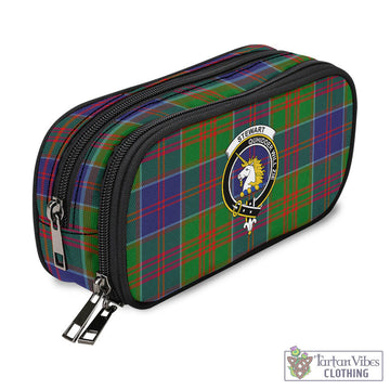 Stewart of Appin Hunting Modern Tartan Pen and Pencil Case with Family Crest