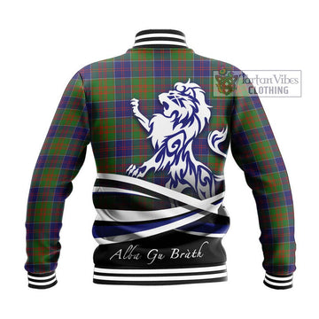 Stewart of Appin Hunting Modern Tartan Baseball Jacket with Alba Gu Brath Regal Lion Emblem