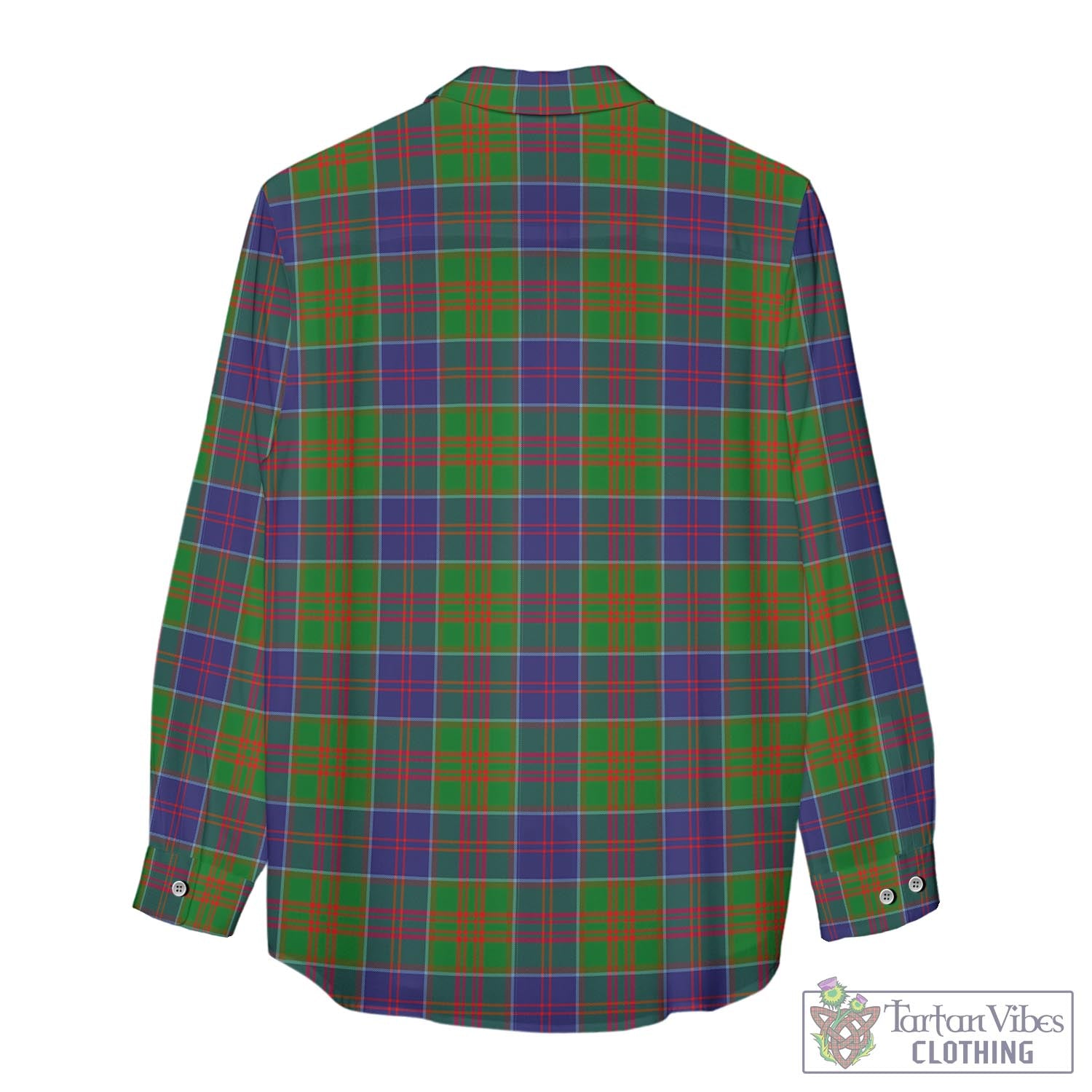 Tartan Vibes Clothing Stewart of Appin Hunting Modern Tartan Womens Casual Shirt with Family Crest