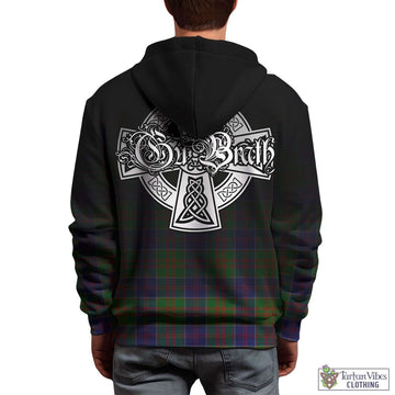 Stewart of Appin Hunting Modern Tartan Hoodie Featuring Alba Gu Brath Family Crest Celtic Inspired