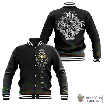 Stewart of Appin Hunting Modern Tartan Baseball Jacket Featuring Alba Gu Brath Family Crest Celtic Inspired