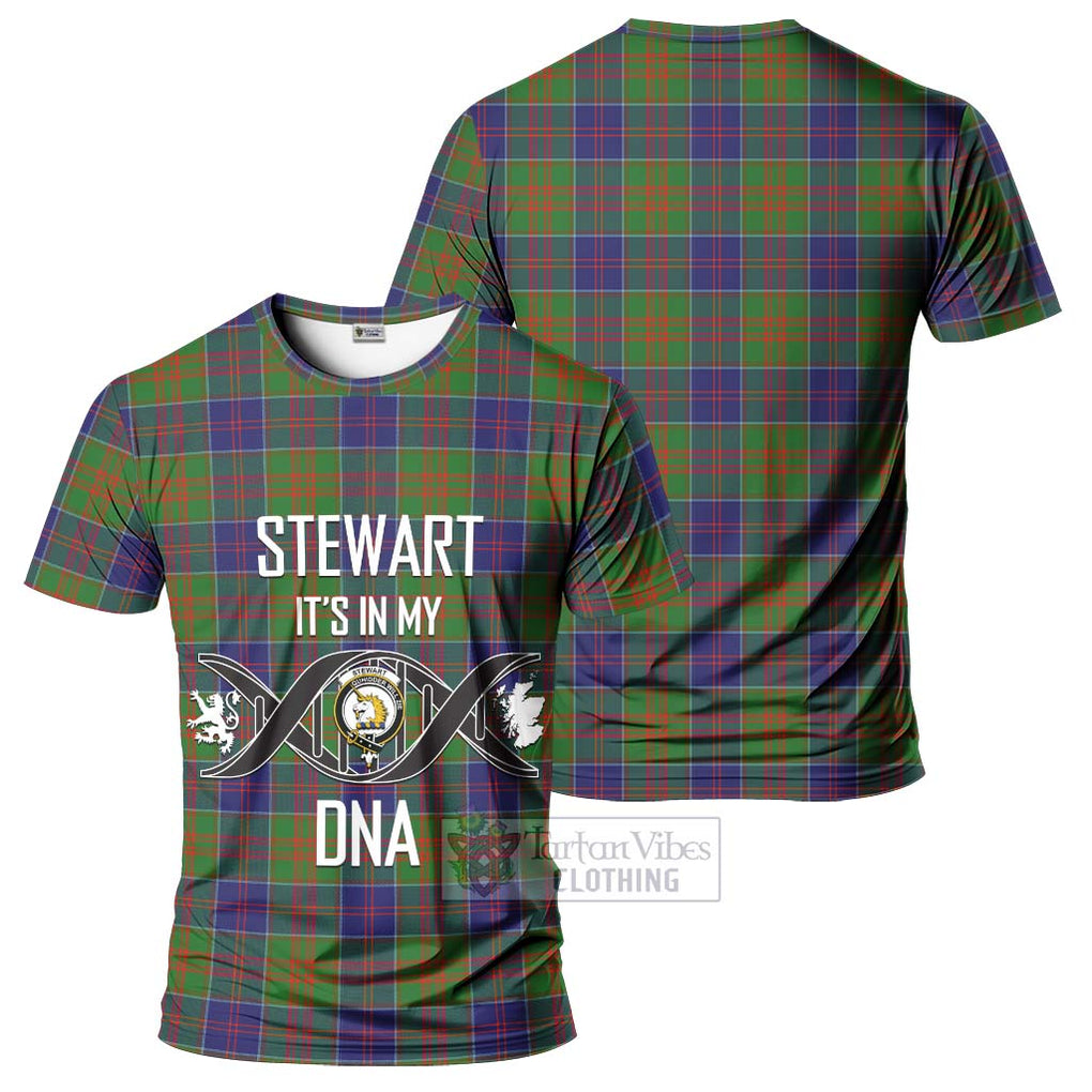 Stewart of Appin Hunting Modern Tartan T-Shirt with Family Crest DNA In Me Style - Tartan Vibes Clothing