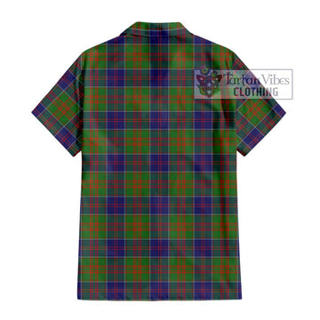 Stewart of Appin Hunting Modern Tartan Short Sleeve Button Shirt with Family Crest DNA In Me Style