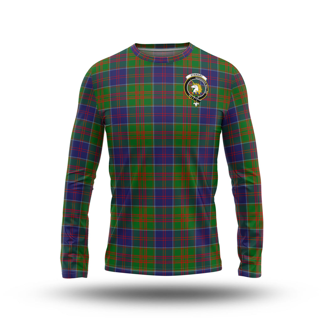 stewart-of-appin-hunting-modern-tartan-long-sleeve-t-shirt-with-family-crest