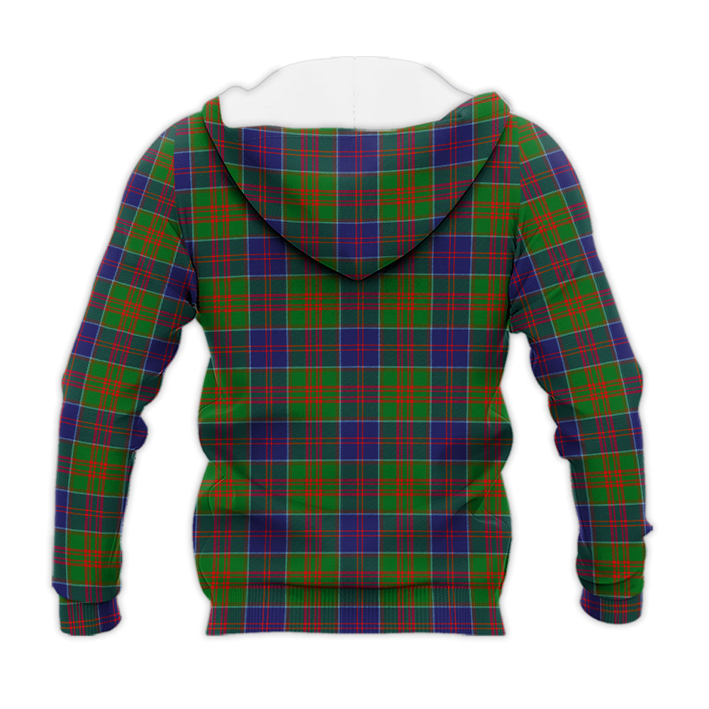 stewart-of-appin-hunting-modern-tartan-knitted-hoodie-with-family-crest