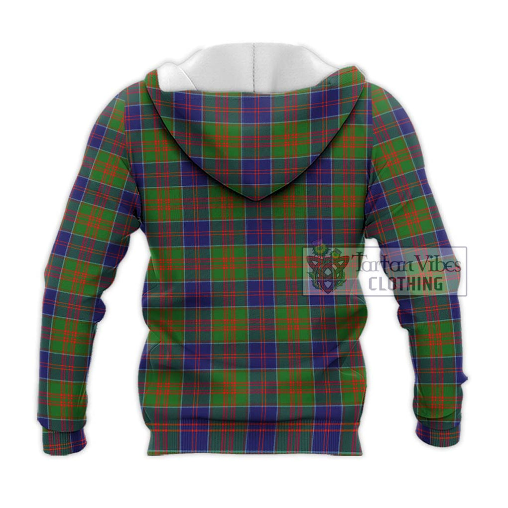 Stewart of Appin Hunting Modern Tartan Knitted Hoodie with Family Crest DNA In Me Style - Tartanvibesclothing Shop