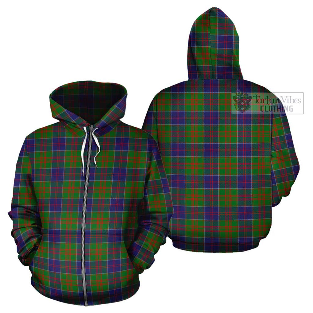 Stewart of Appin Hunting Modern Tartan Cotton Hoodie Zip Hoodie - Tartan Vibes Clothing