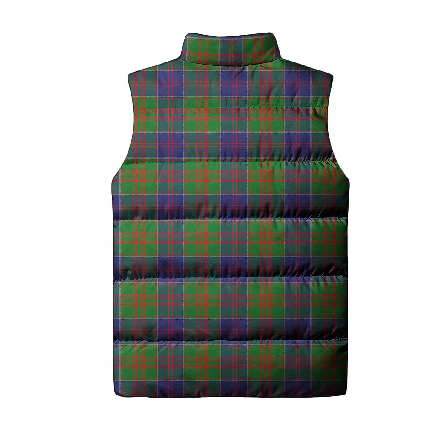 Stewart of Appin Hunting Modern Tartan Sleeveless Puffer Jacket with Family Crest - Tartanvibesclothing