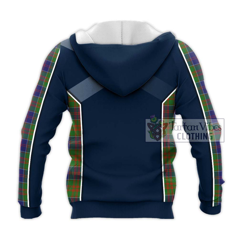 Stewart of Appin Hunting Modern Tartan Knitted Hoodie with Family Crest and Lion Rampant Vibes Sport Style - Tartan Vibes Clothing