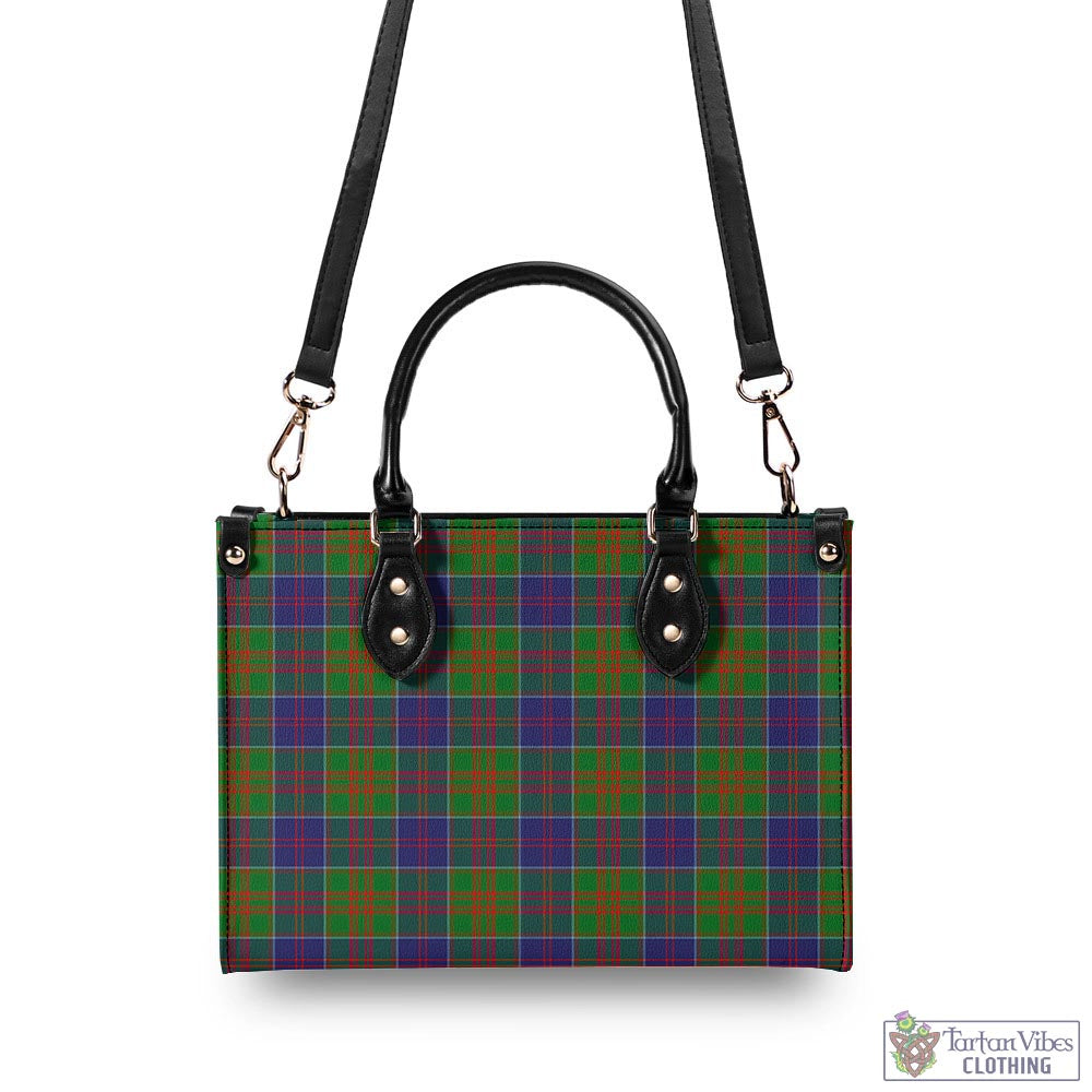 Tartan Vibes Clothing Stewart of Appin Hunting Modern Tartan Luxury Leather Handbags