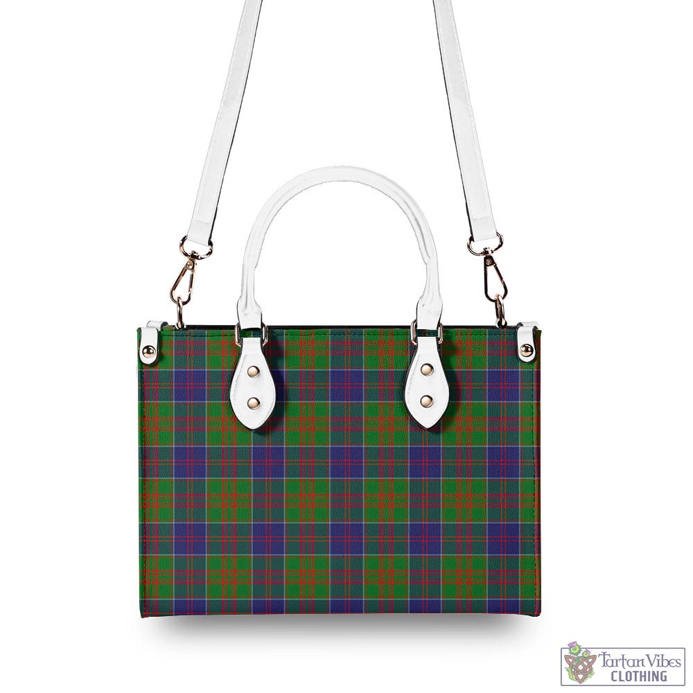 Tartan Vibes Clothing Stewart of Appin Hunting Modern Tartan Luxury Leather Handbags