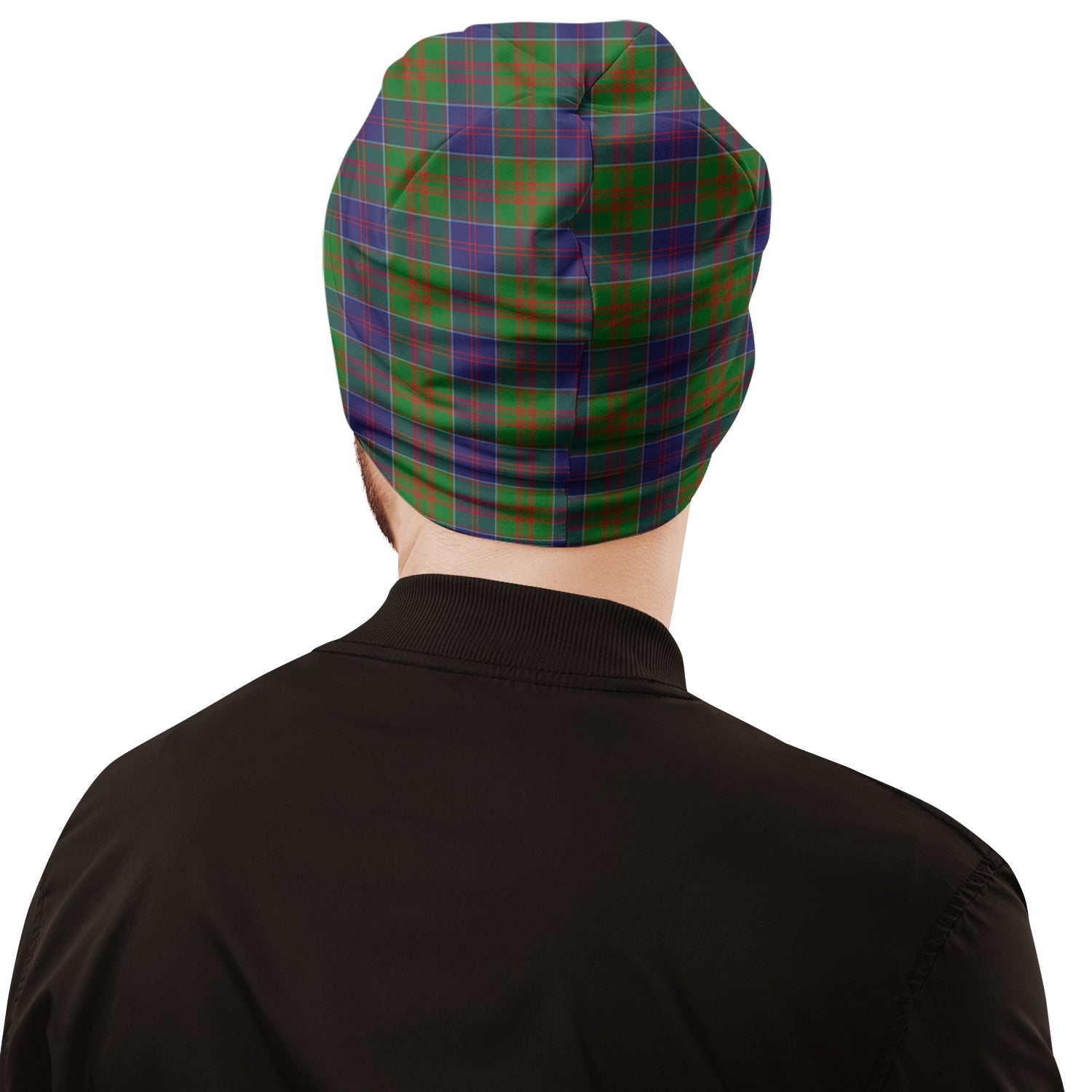 Stewart of Appin Hunting Modern Tartan Beanies Hat with Family Crest - Tartan Vibes Clothing