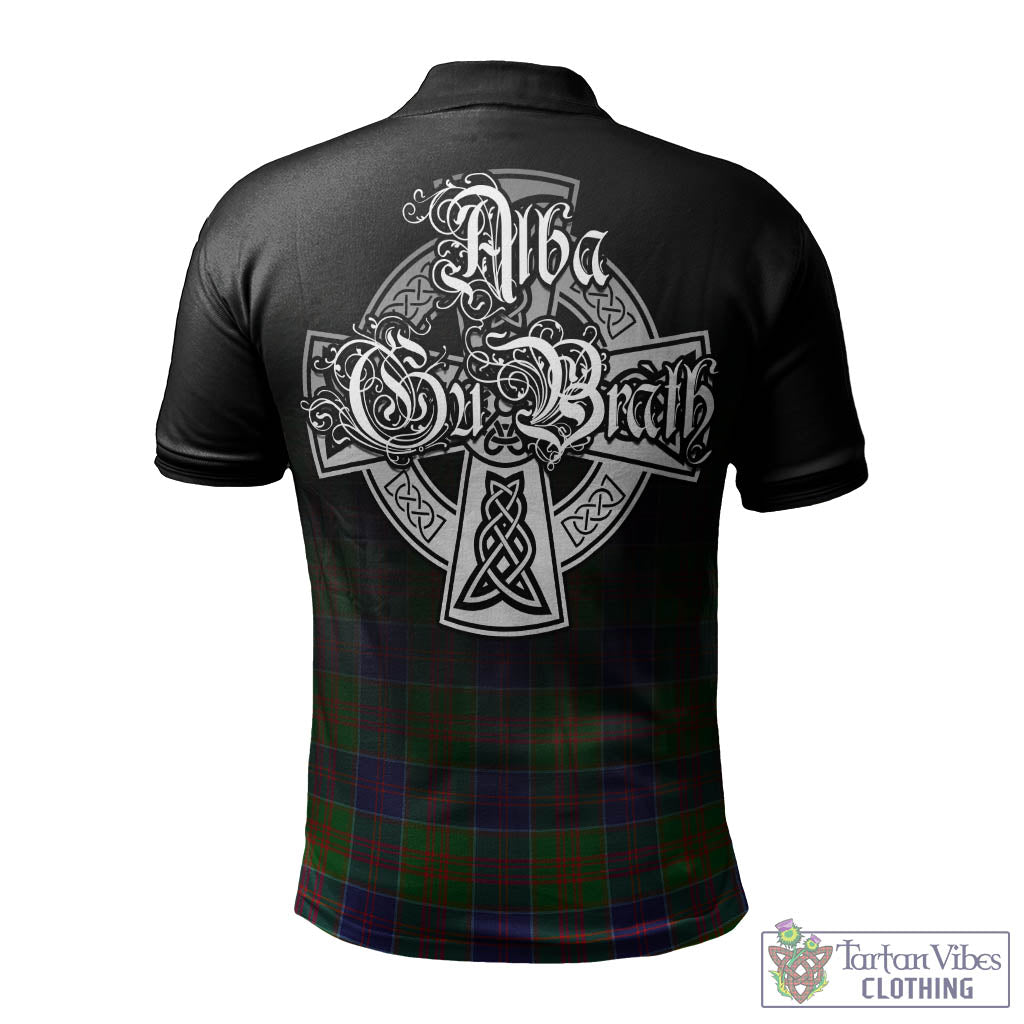 Tartan Vibes Clothing Stewart of Appin Hunting Modern Tartan Polo Shirt Featuring Alba Gu Brath Family Crest Celtic Inspired