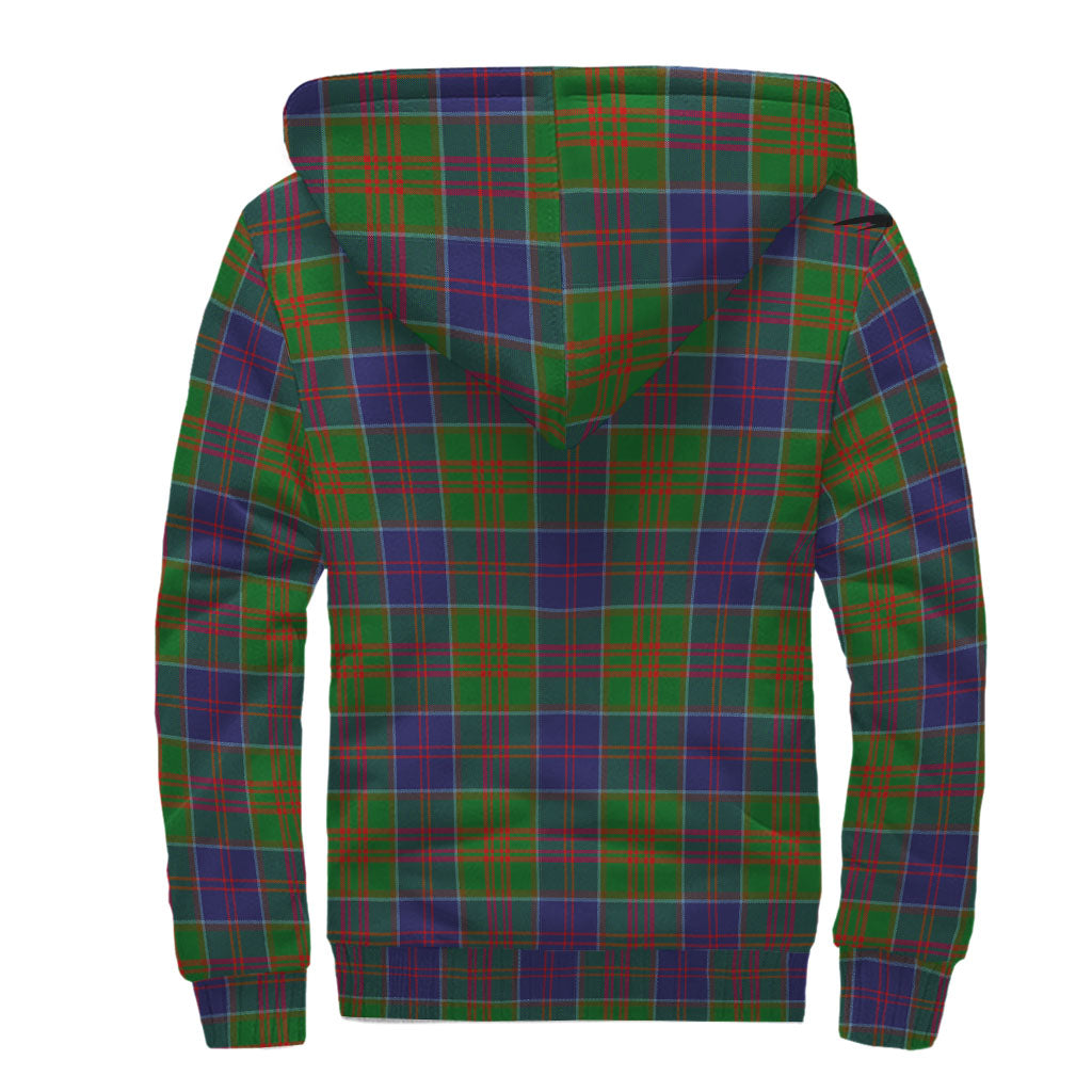 stewart-of-appin-hunting-modern-tartan-sherpa-hoodie-with-family-crest