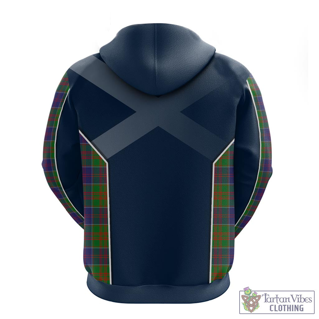 Tartan Vibes Clothing Stewart of Appin Hunting Modern Tartan Hoodie with Family Crest and Scottish Thistle Vibes Sport Style