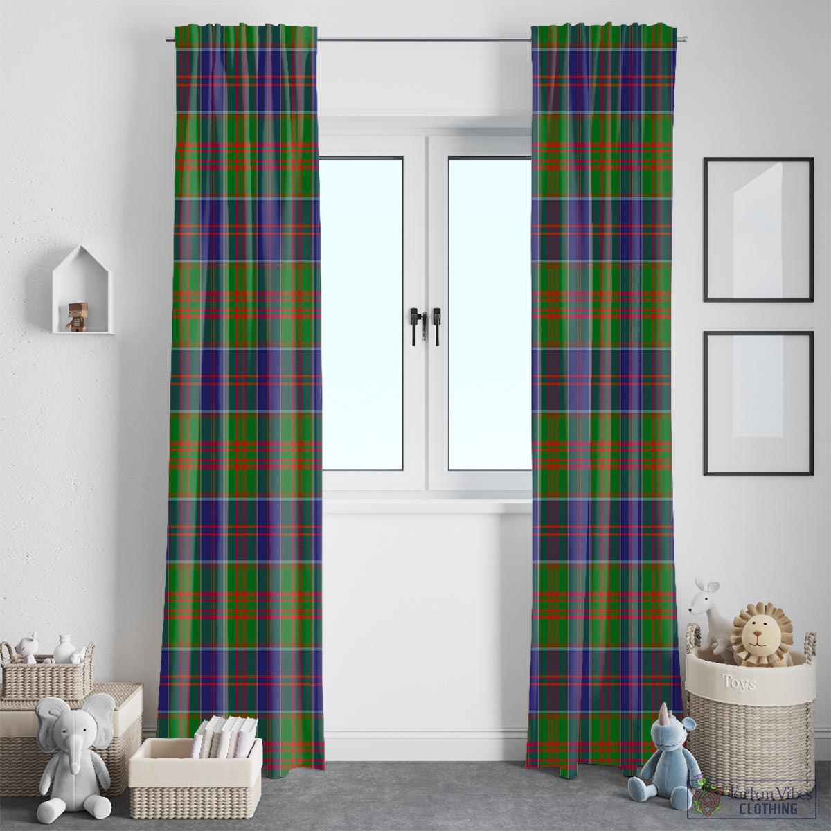 Stewart of Appin Hunting Modern Tartan Window Curtain