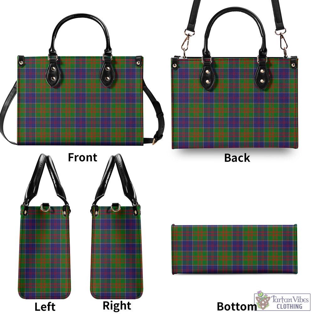 Tartan Vibes Clothing Stewart of Appin Hunting Modern Tartan Luxury Leather Handbags