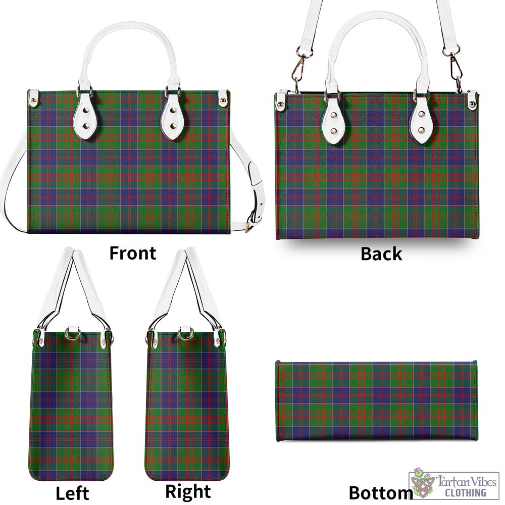 Tartan Vibes Clothing Stewart of Appin Hunting Modern Tartan Luxury Leather Handbags