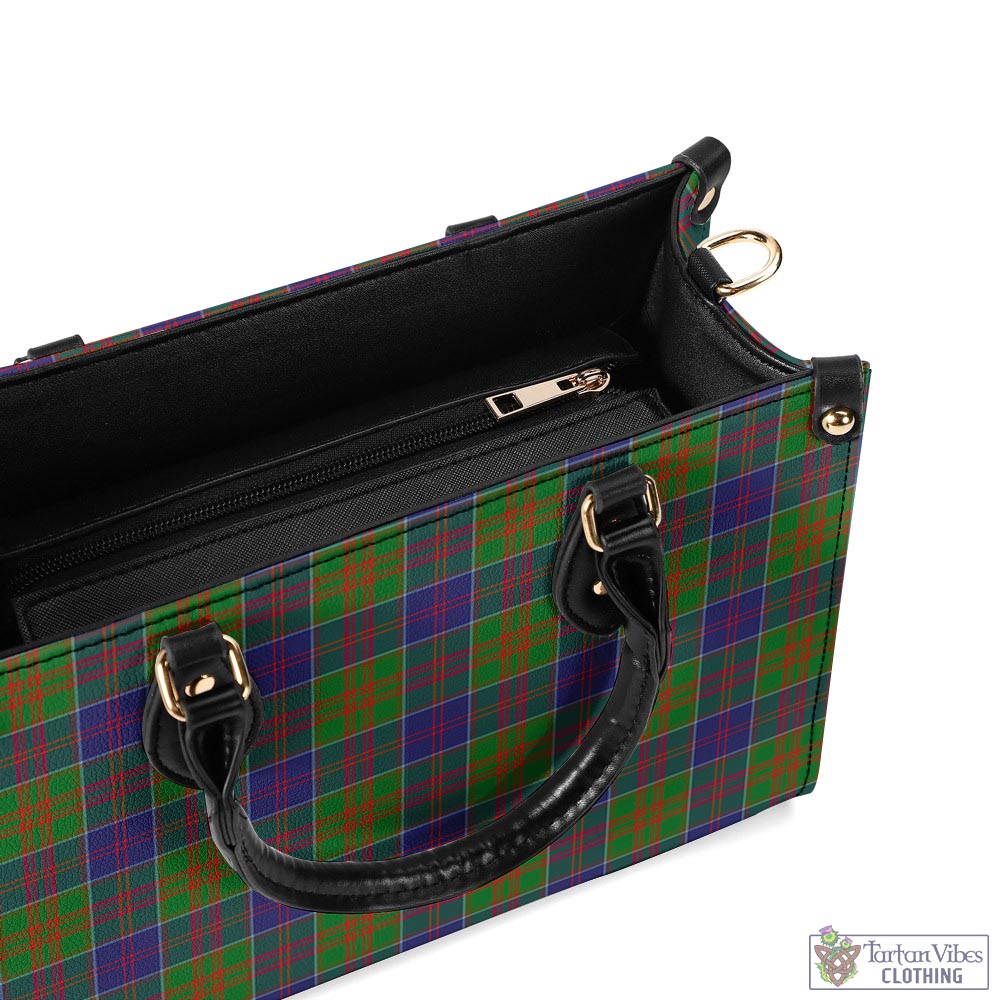 Tartan Vibes Clothing Stewart of Appin Hunting Modern Tartan Luxury Leather Handbags