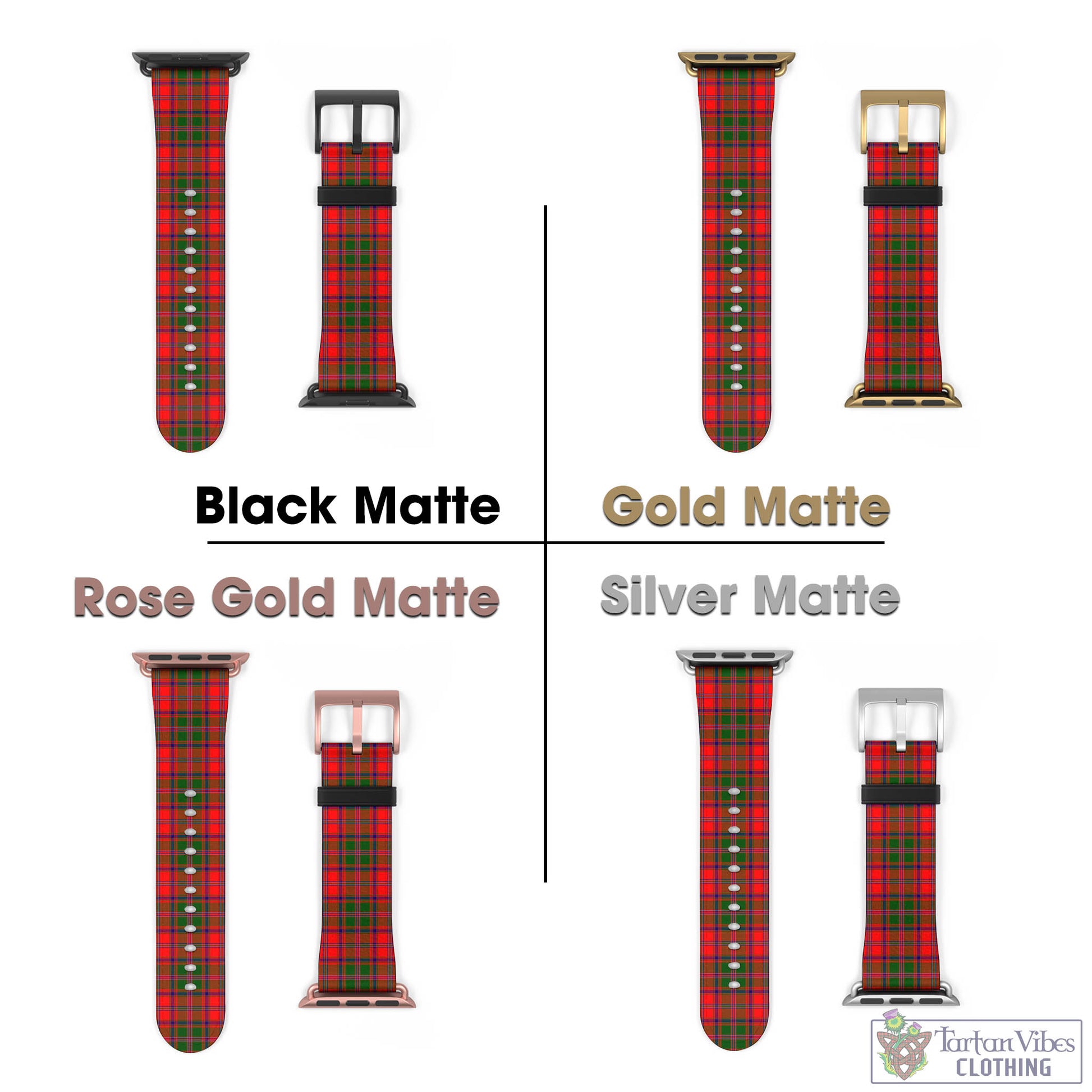 Tartan Vibes Clothing Stewart of Appin Modern Tartan Watch Band