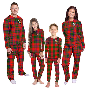 Stewart of Appin Modern Tartan Pajamas Family Set with Family Crest