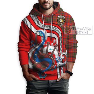 Stewart of Appin Modern Tartan Hoodie with Epic Bagpipe Style