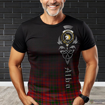 Stewart of Appin Modern Tartan T-Shirt Featuring Alba Gu Brath Family Crest Celtic Inspired