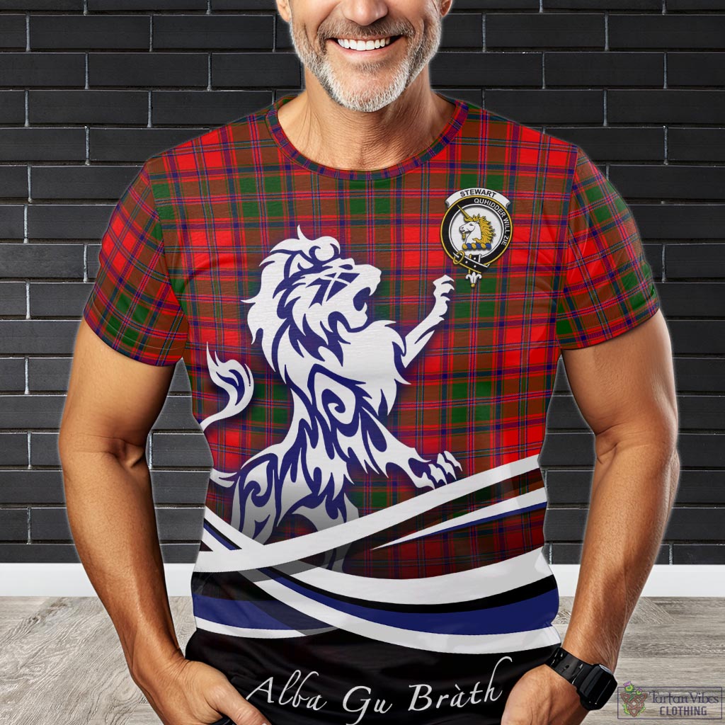 stewart-of-appin-modern-tartan-t-shirt-with-alba-gu-brath-regal-lion-emblem