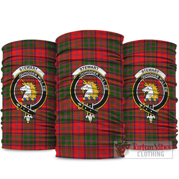 Stewart of Appin Modern Tartan Neck Gaiters, Tartan Bandanas, Tartan Head Band with Family Crest