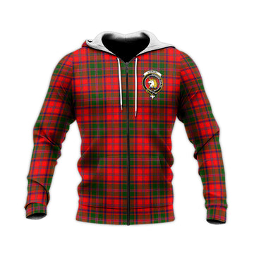 Stewart of Appin Modern Tartan Knitted Hoodie with Family Crest