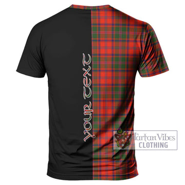 Stewart of Appin Modern Tartan T-Shirt with Family Crest and Half Of Me Style