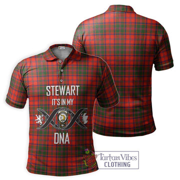 Stewart of Appin Modern Tartan Polo Shirt with Family Crest DNA In Me Style