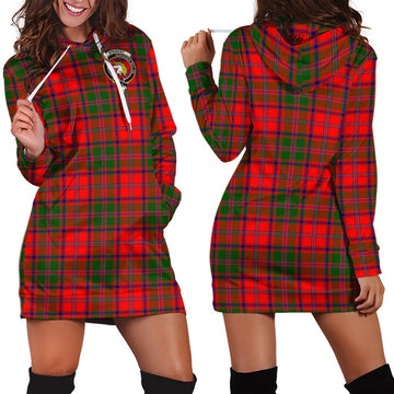 Stewart of Appin Modern Tartan Hoodie Dress with Family Crest