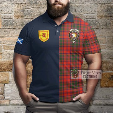 Stewart of Appin Modern Tartan Polo Shirt Alba with Scottish Lion Royal Arm Half Style