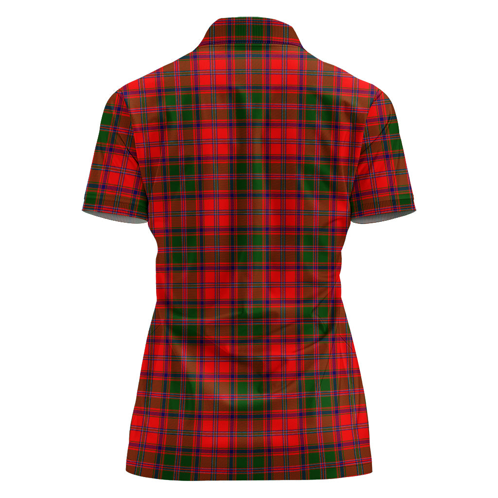 stewart-of-appin-modern-tartan-polo-shirt-with-family-crest-for-women